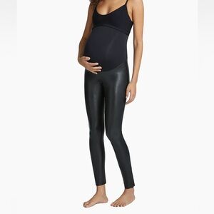 Commando Maternity Coated Faux Leather Leggings